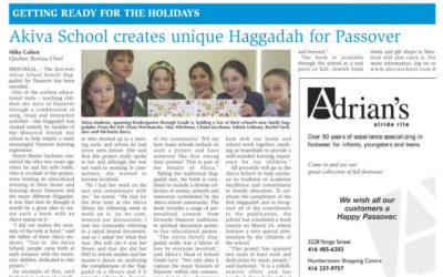 Akiva School Family Haggadah in ‘The Jewish Tribune’