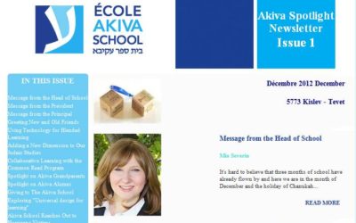 First Issue of the Akiva Digital Newsletter