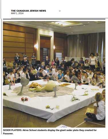 Akiva Passover Assembly in the Canadian Jewish News