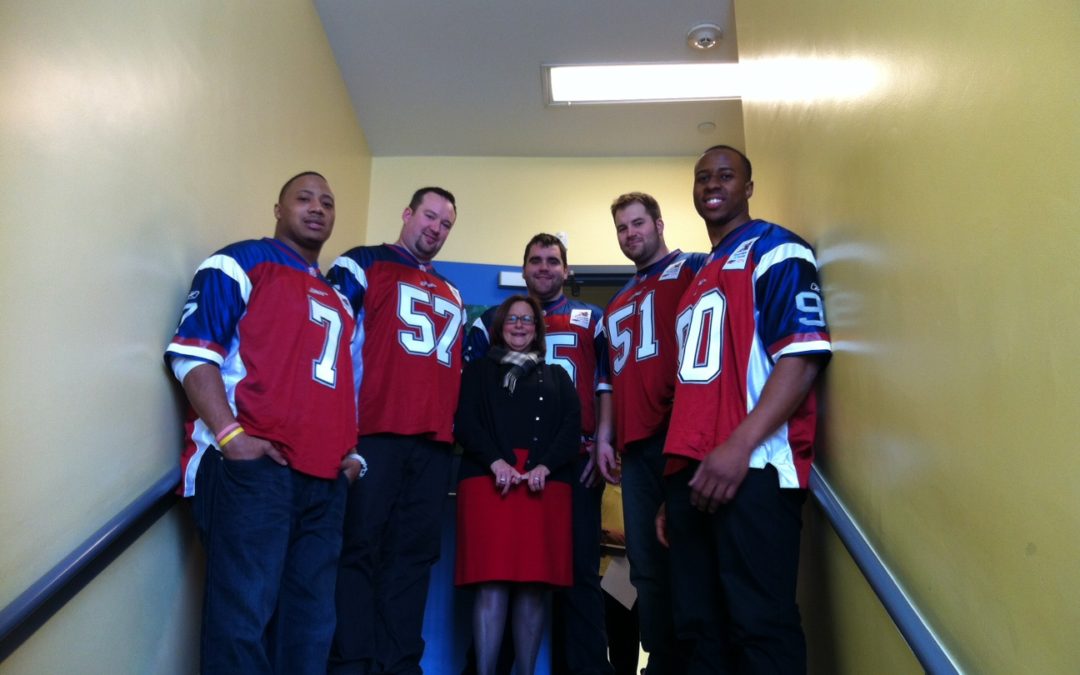 The Akiva School celebrates National Anti-bullying Day with the Alouettes