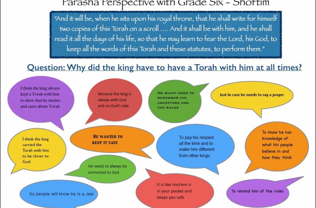 Parsha Perspectives from our students