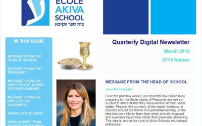 Akiva School Quarterly Digital Newsletter