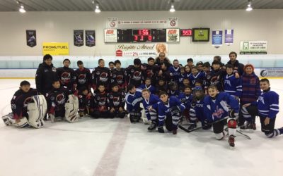 Akiva Hockey Team Plays Team Japan