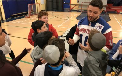 Alouettes’ Marc-Olivier Brouillette Visits Akiva