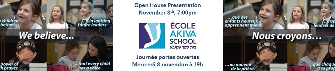 Akiva Open House November 8th 2017